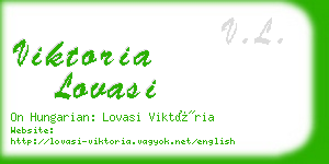 viktoria lovasi business card
